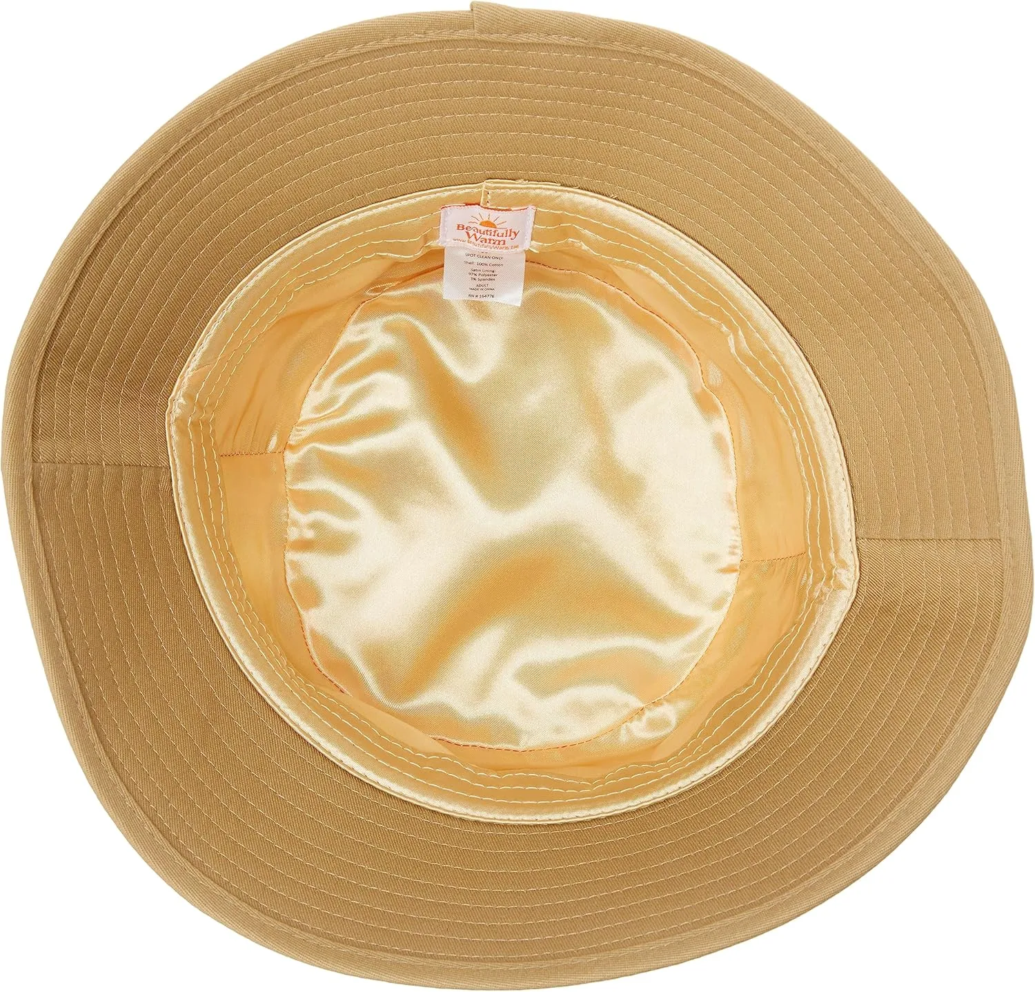 Satin-Lined Cotton Bucket Hat: Stylish Sun Protection Satin Lined Bucket Hat for Women Outdoor Adventures