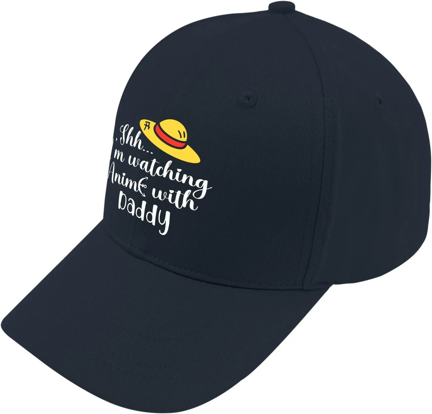 Shh Im Watching Anime with Daddy First Fathers Day Hat for Women Baseball Cap Classic Washed Dad