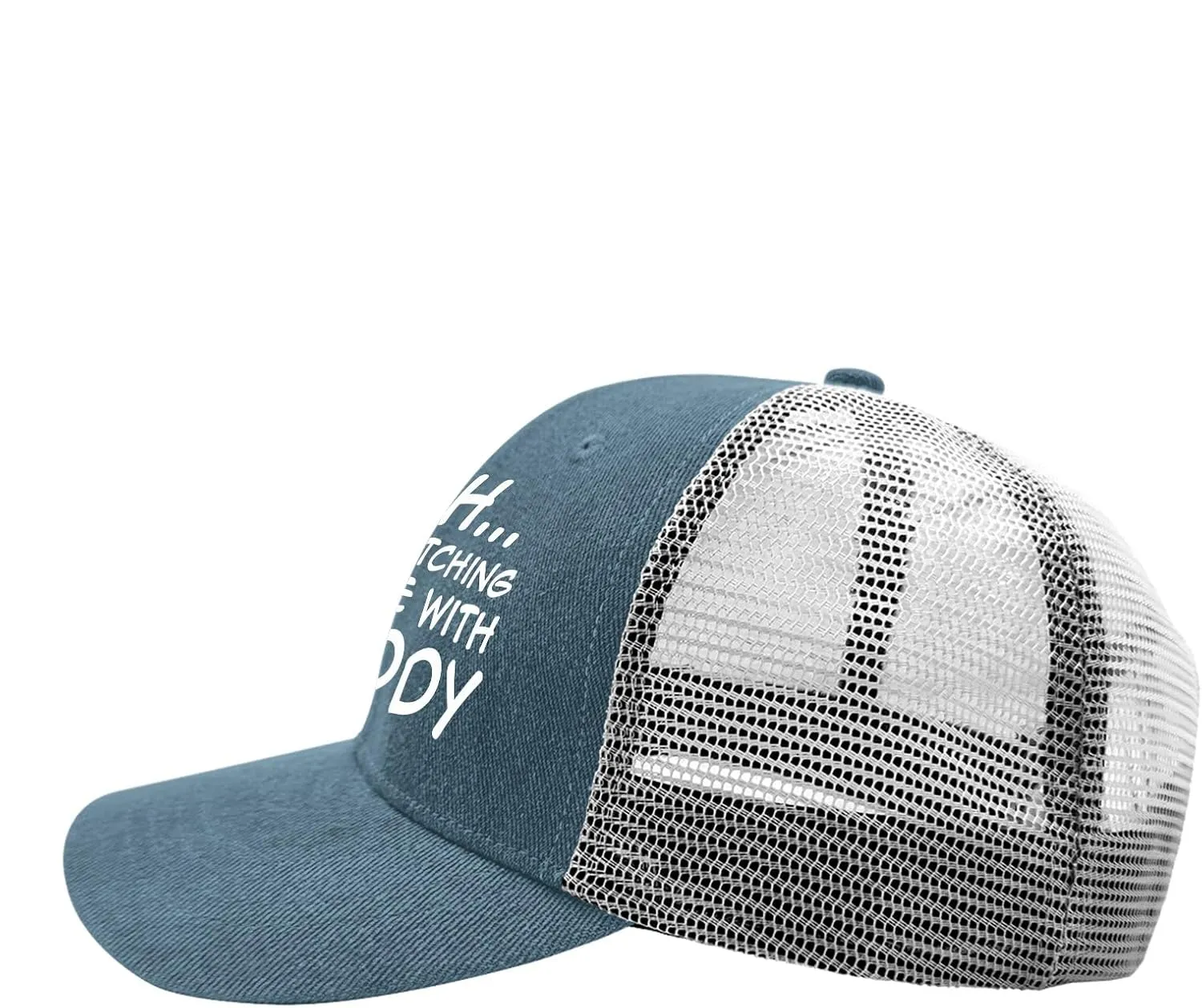 Shh Im Watching Anime with Daddy First Fathers Day Hat for Women Baseball Cap Vintage Washed