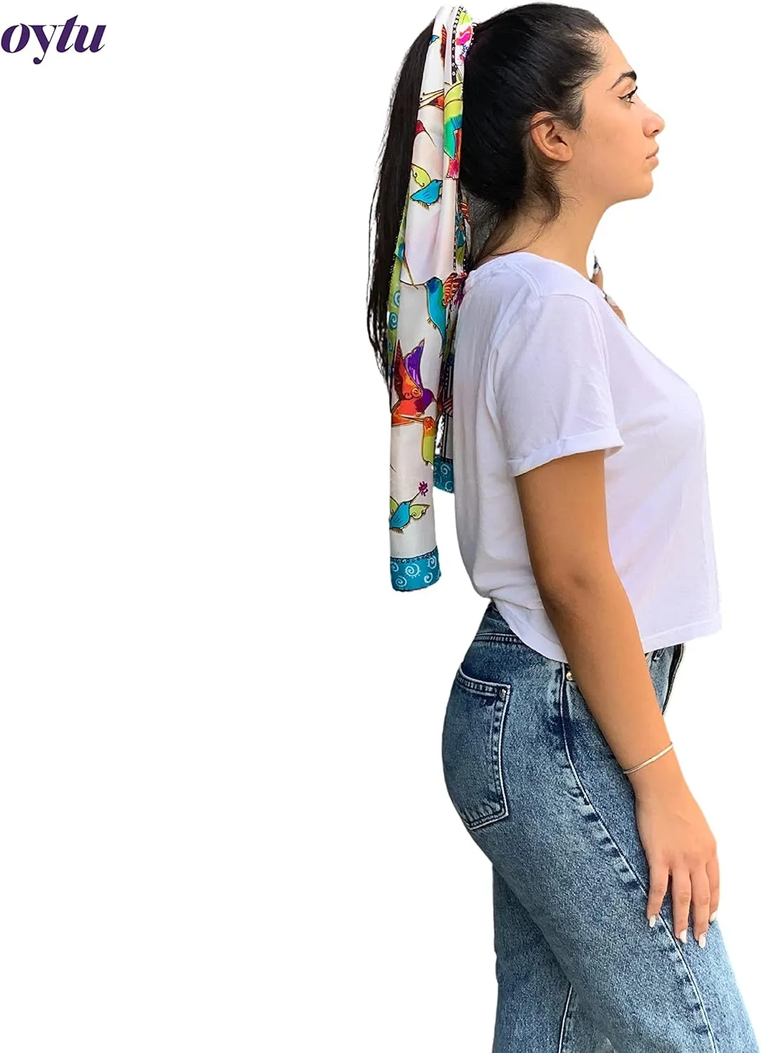 Silk Scarves Women's0 Mulberry Silk Scarves Pure Silk Long Cat Printed Scarf Head Scarf Headbands Scarves Art Print
