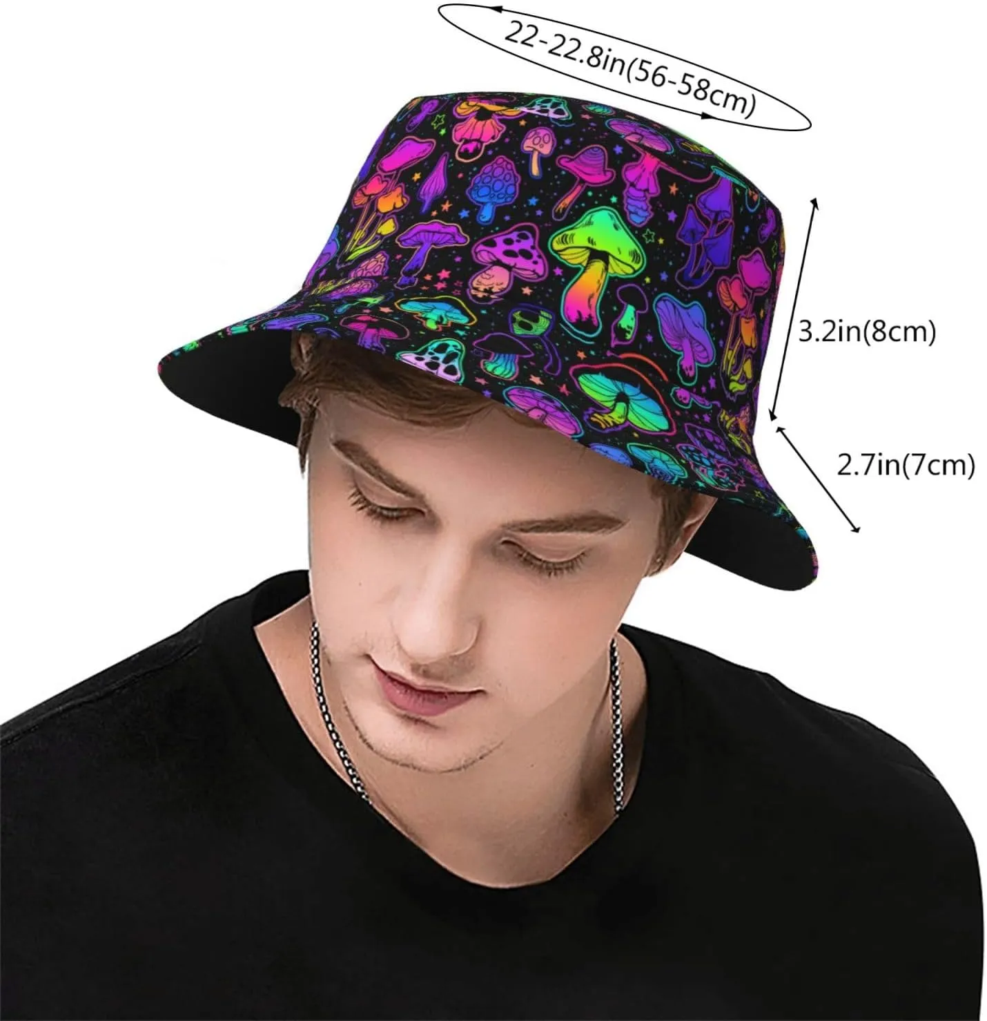 Small Daisy Green Chrysanthemum Flower Bucket Hats Fashion Sun Cap Packable Outdoor Fisherman Hat for Women and Men