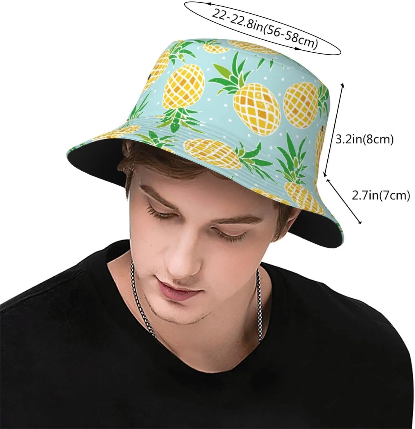 Small Daisy Green Chrysanthemum Flower Bucket Hats Fashion Sun Cap Packable Outdoor Fisherman Hat for Women and Men