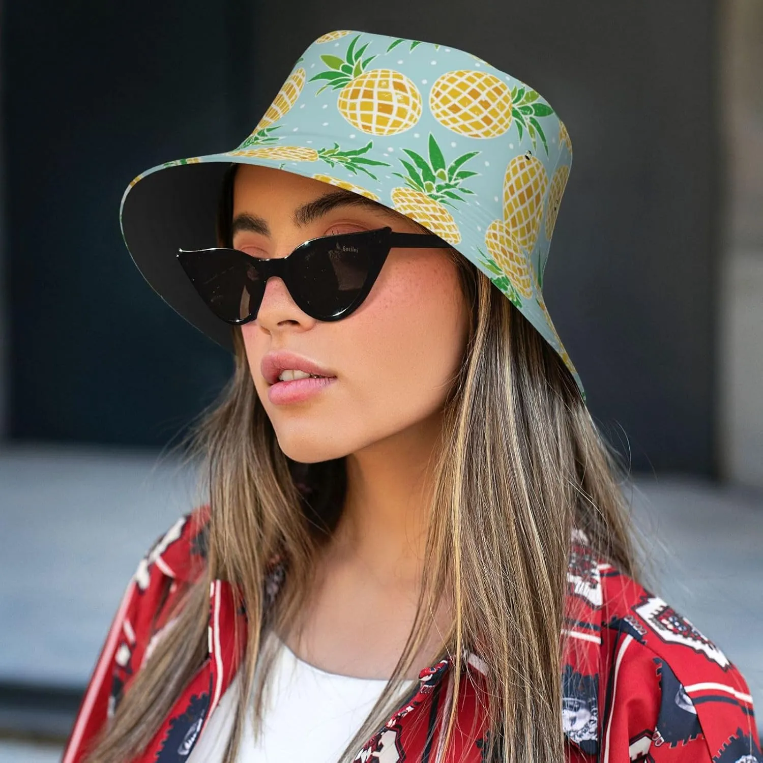 Small Daisy Green Chrysanthemum Flower Bucket Hats Fashion Sun Cap Packable Outdoor Fisherman Hat for Women and Men