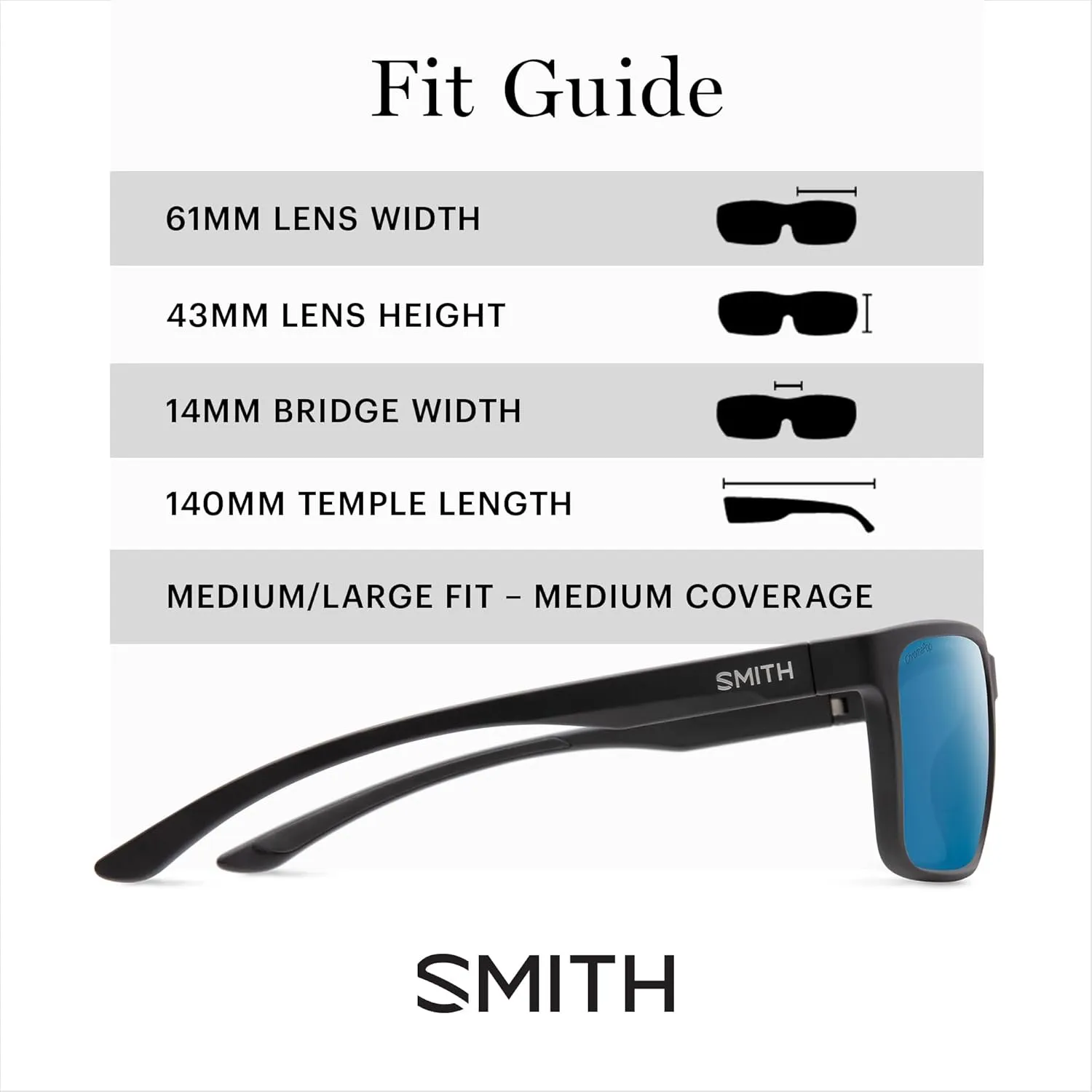 SMITH Riptide Sunglasses with Chromapop Lenses - Polarized Sunglasses - for Men & Women