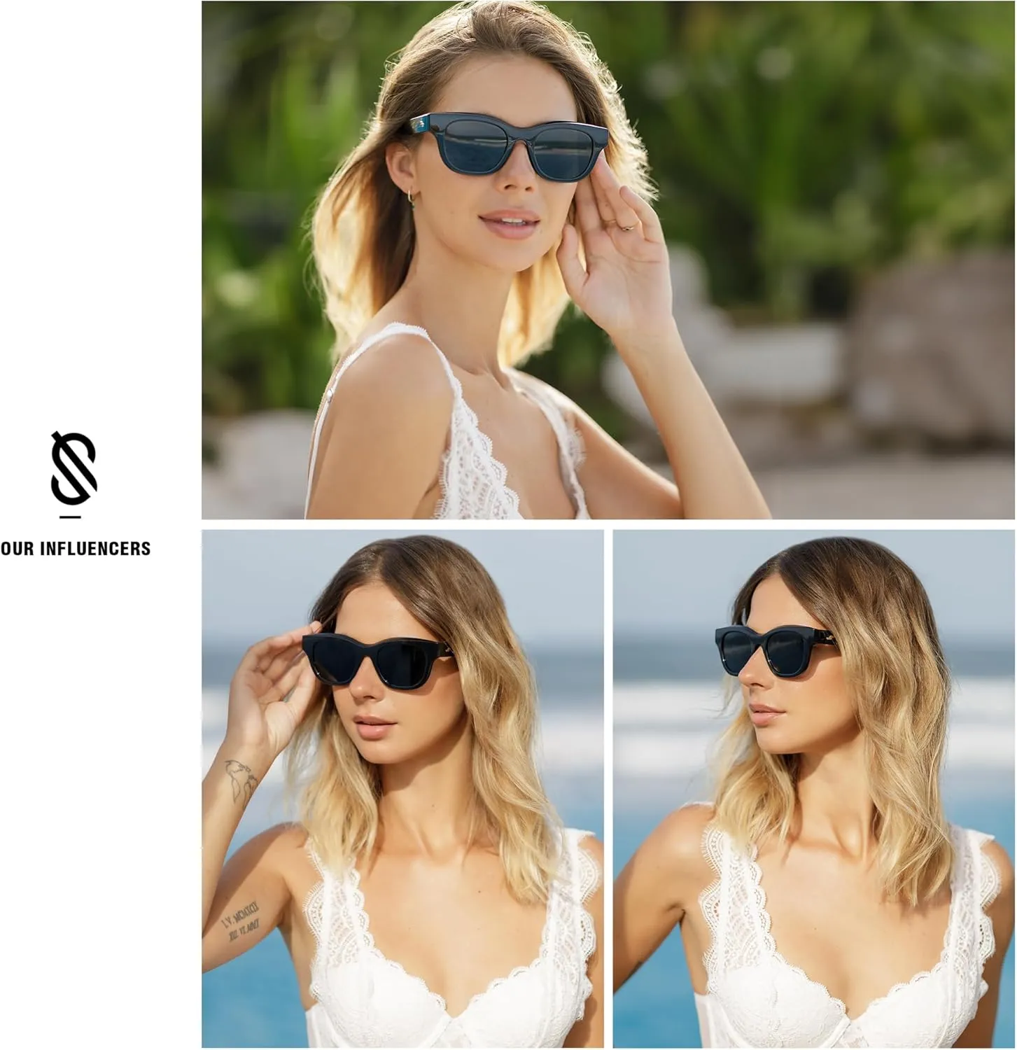 SOJOS Polarized Sunglasses womens men Trendy Small Designer Shades SJ2289