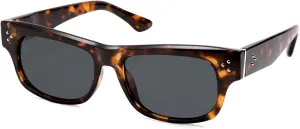 SOJOS Retro Rectangle Polarized Sunglasses for Women Men Vintage Shades UV400 Protection Sunnies SJ2338