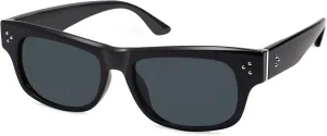 SOJOS Retro Rectangle Polarized Sunglasses for Women Men Vintage Shades UV400 Protection Sunnies SJ2338