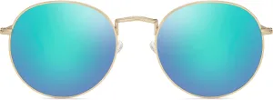SOJOS Small Round Polarized Sunglasses for Women Men Classic Vintage Retro Shades UV400