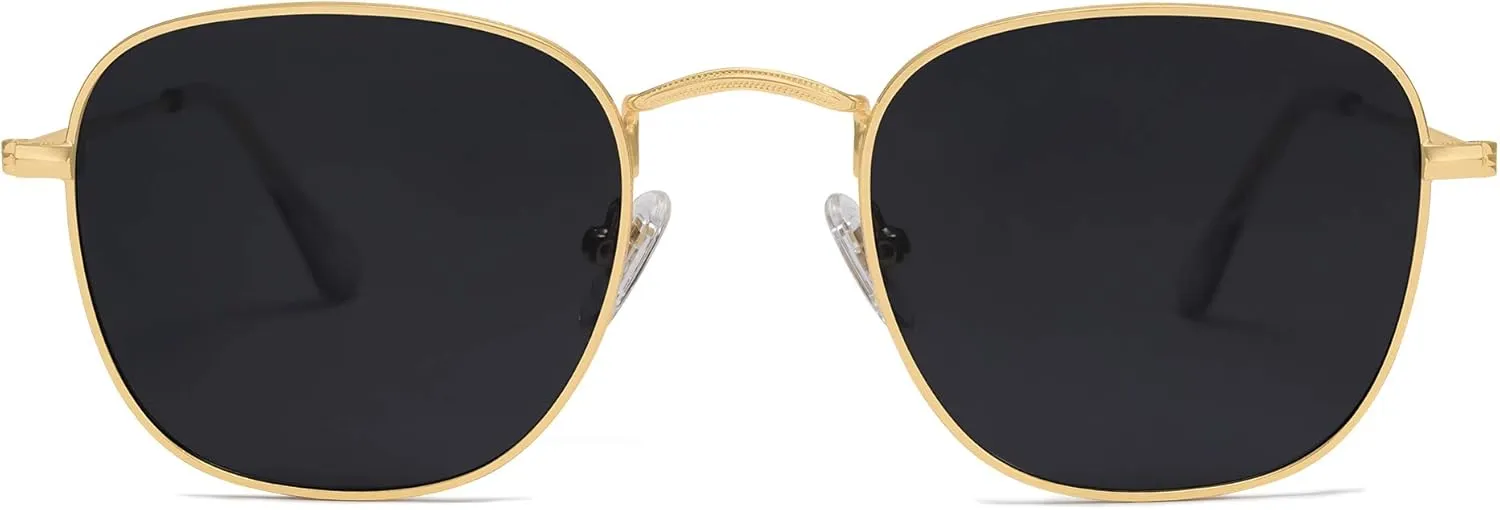 SOJOS Square Polarized Sunglasses for Men Women Classic Vintage Retro Style