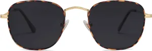 SOJOS Square Polarized Sunglasses for Men Women Classic Vintage Retro Style