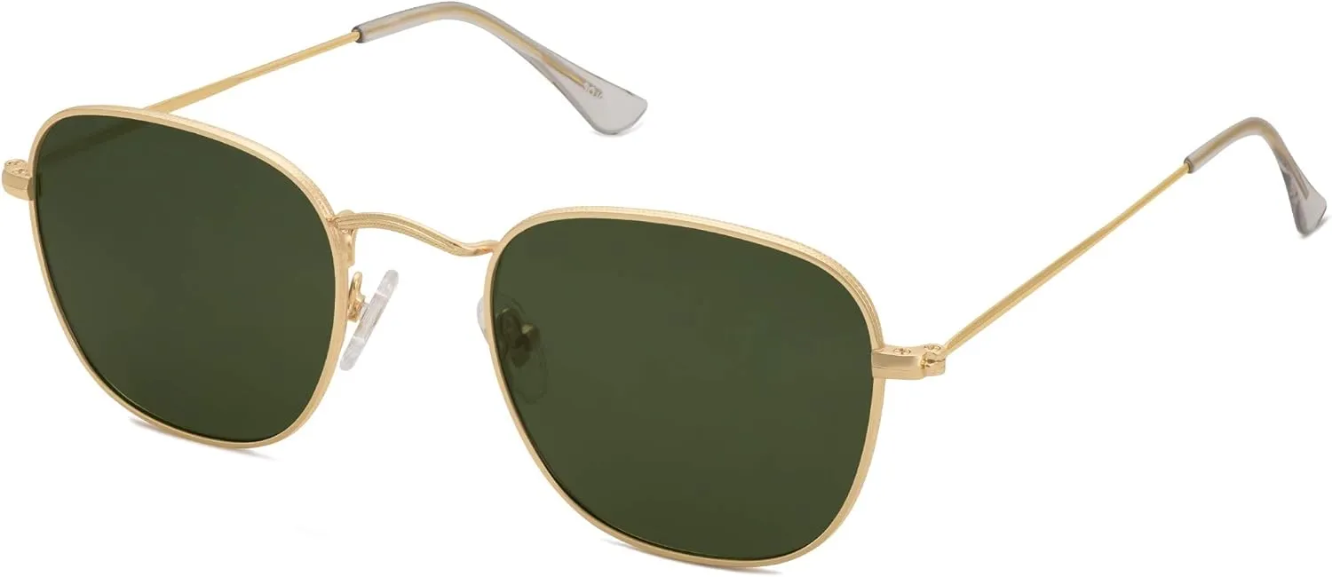 SOJOS Square Polarized Sunglasses for Men Women Classic Vintage Retro Style