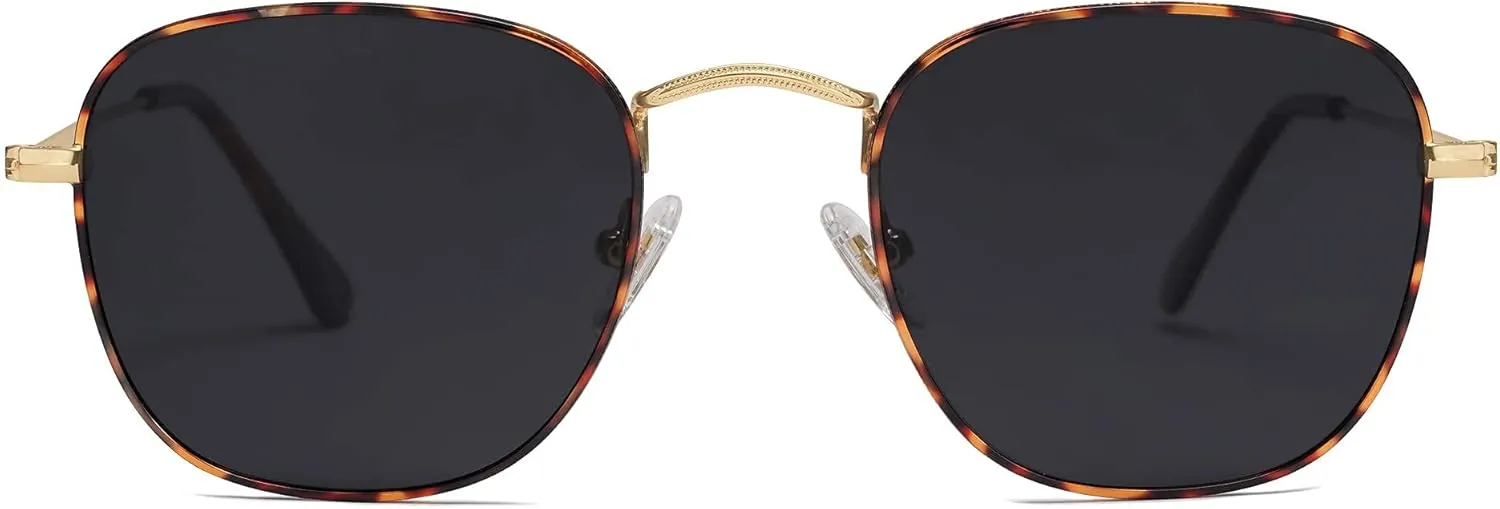 SOJOS Square Polarized Sunglasses for Men Women Classic Vintage Retro Style