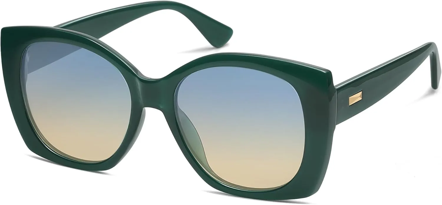 SOJOS Trendy Polarized Round Oversized Sunglasses Womens Square Women Sun Glasses SJ2340