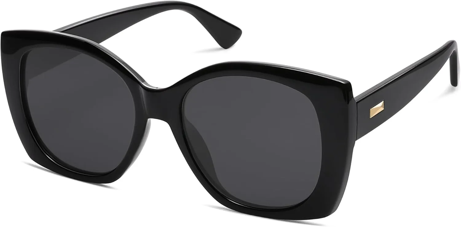 SOJOS Trendy Polarized Round Oversized Sunglasses Womens Square Women Sun Glasses SJ2340