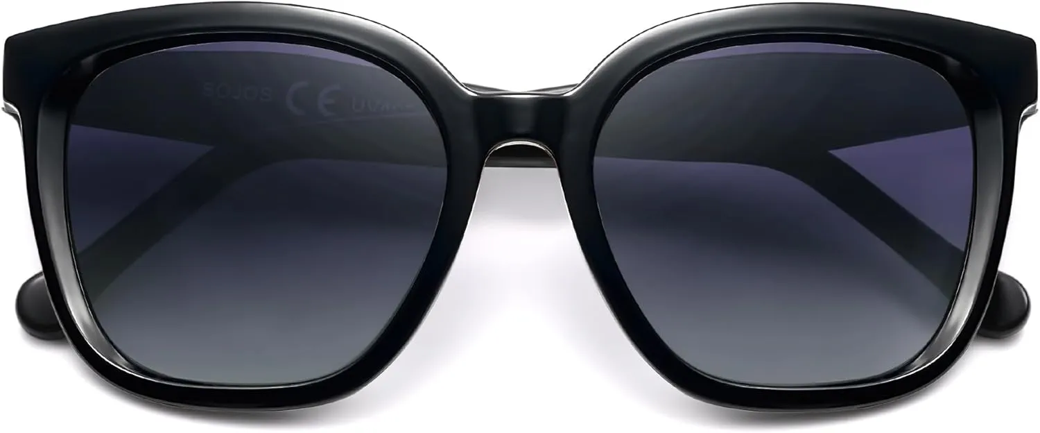 SOJOS Trendy Polarized Sunglasses for Women Classic Retro Square Womens Shade Sunnies SJ2333