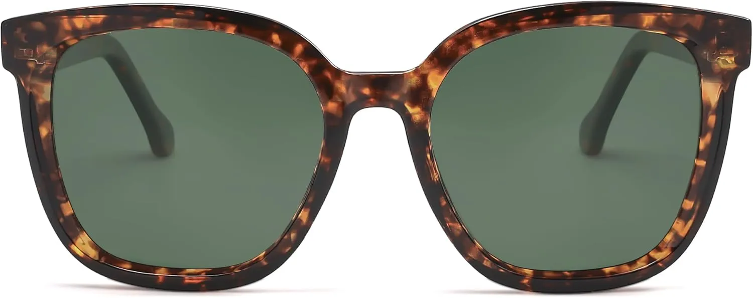 SOJOS Trendy Polarized Sunglasses for Women Classic Retro Square Womens Shade Sunnies SJ2333
