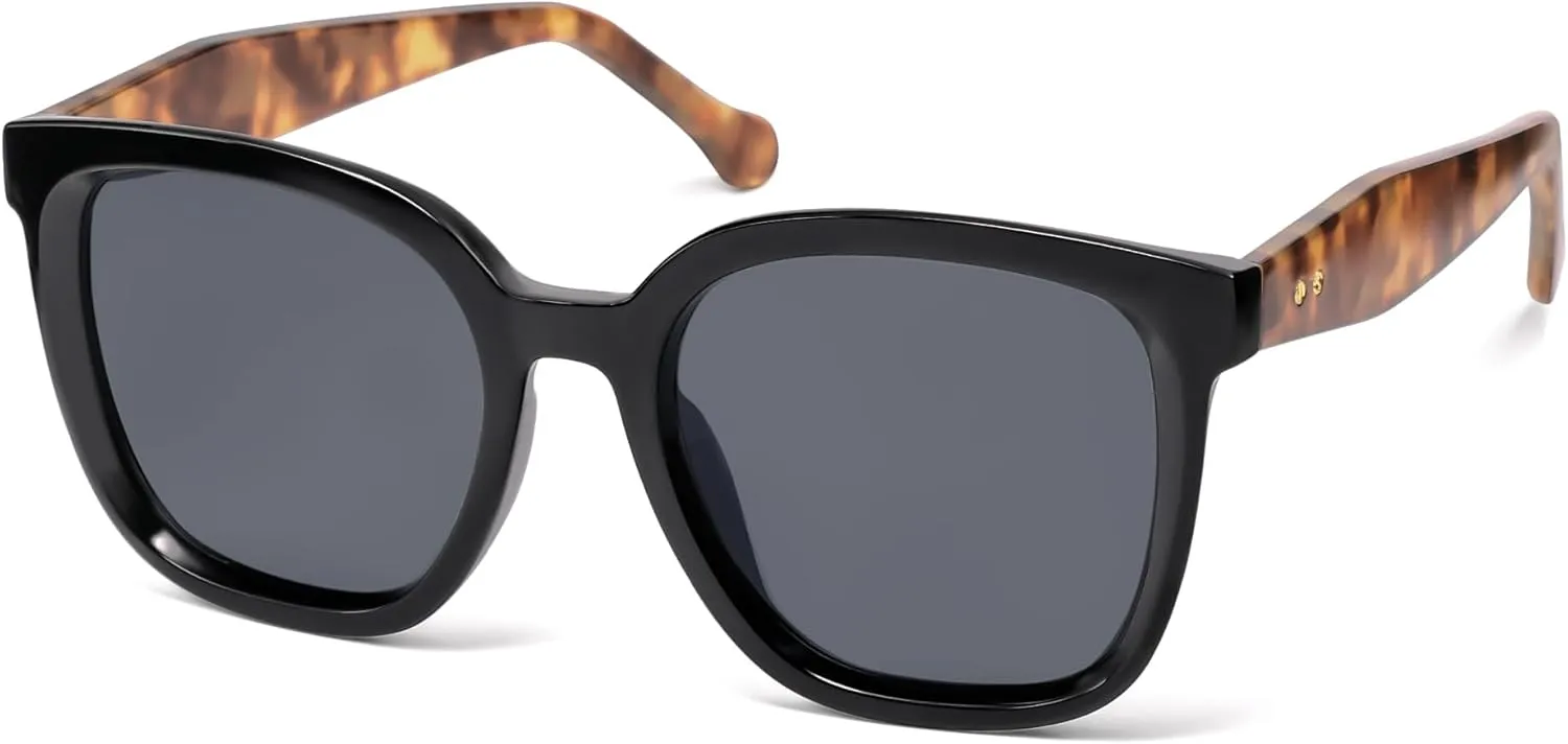 SOJOS Trendy Polarized Sunglasses for Women Classic Retro Square Womens Shade Sunnies SJ2333