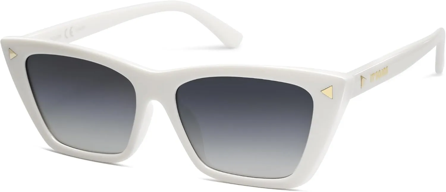 SOJOS Trendy Sunglasses Womens Cute Cat Eye Polarized Square Women Designer Shades SJ2297