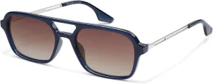 SOJOS Vintage Polarized Aviator Sunglasses for Women Men 70s Retro Flat Narrow Rectangular Womens Glasses SJ2186