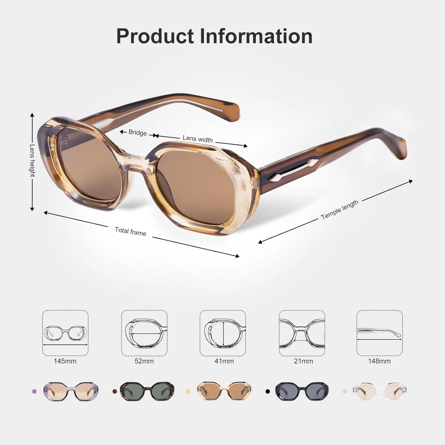 Stylish Aviator Sunglasses for Women Men,Retro Womens Mens Sun Glasses Trendy Rectangle