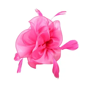 Super Q Headbands Hat For Women Wedding Flower Cocktail Mesh Feathers Hair Clip Tea Party Headband Headband Fashion Women