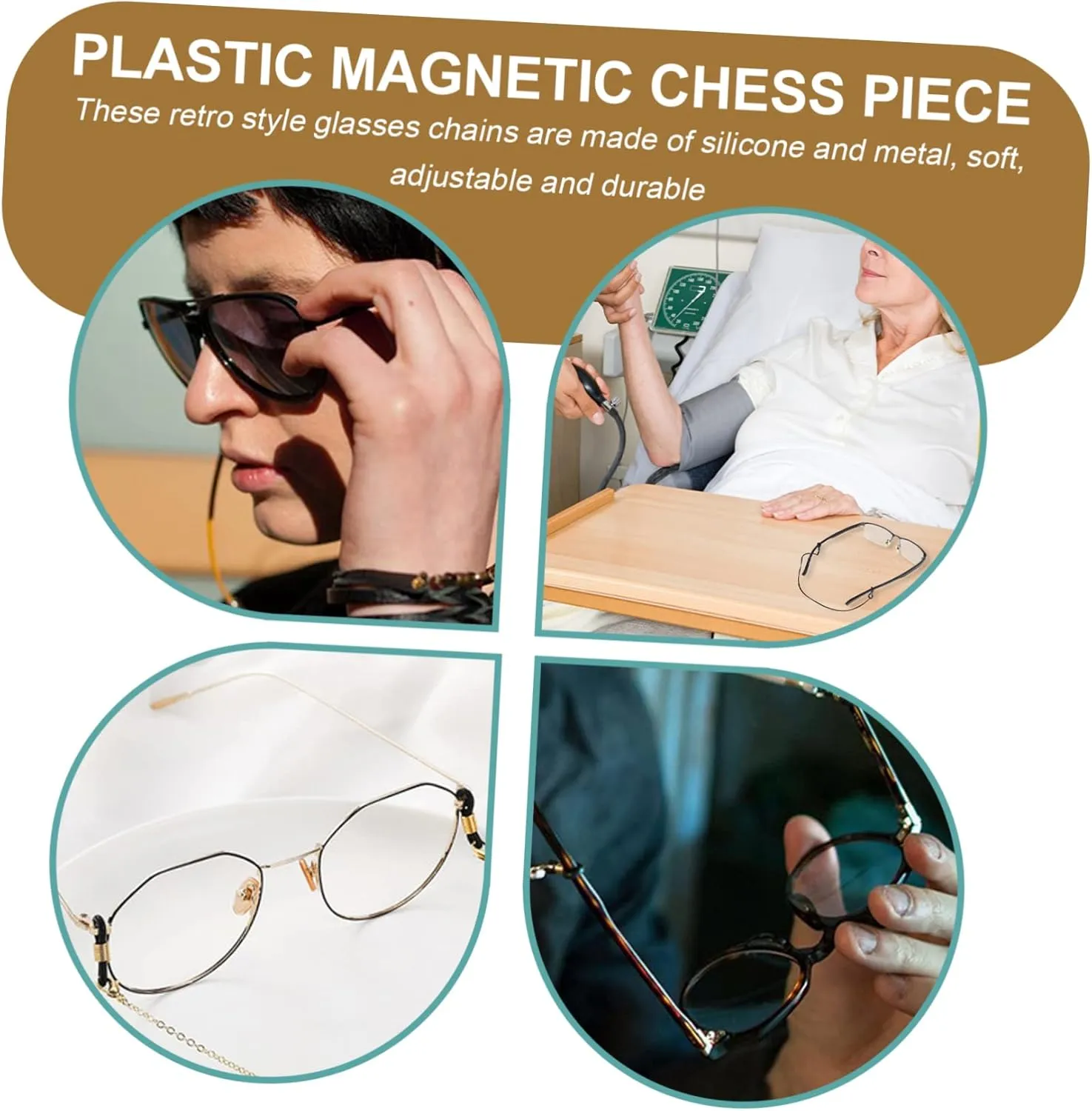 SUPVOX 40 Pcs Glasses Accessories Adjustable Chain Necklace Sports Sunglasses Adjustable Eyeglasses Adjustable