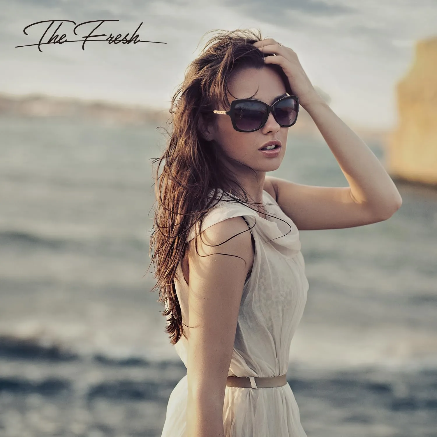 The Fresh Women's Oversized Square Jackie O Cat Eye Hybrid Butterfly Fashion Sunglasses - Exquisite Packaging
