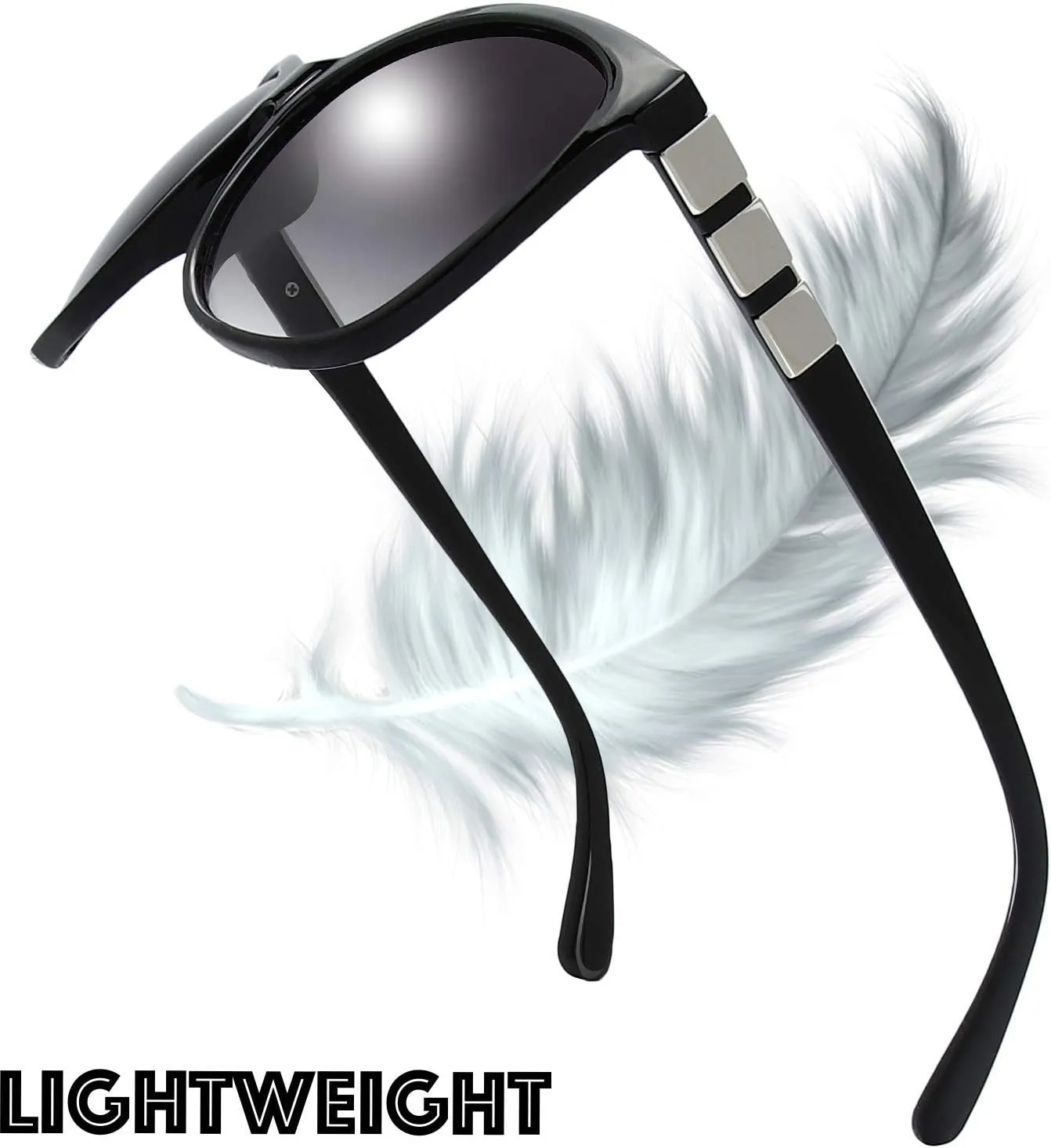 The Fresh Women's Oversized Square Jackie O Cat Eye Hybrid Butterfly Fashion Sunglasses - Exquisite Packaging