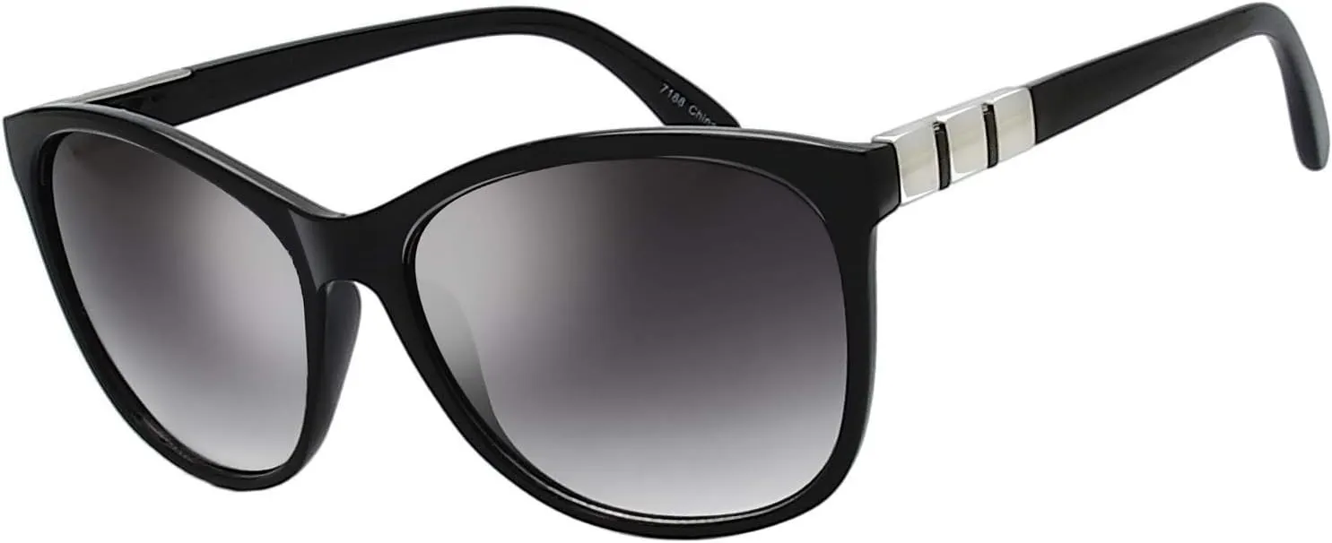 The Fresh Women's Oversized Square Jackie O Cat Eye Hybrid Butterfly Fashion Sunglasses - Exquisite Packaging