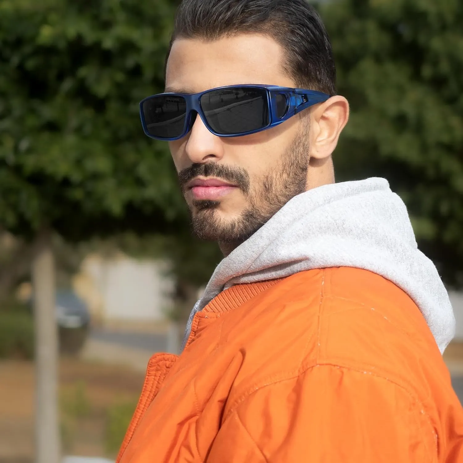 TJUTR Polarized Sunglasses Over Glasses for Men Women, UV Protection Shades Over Prescription Eyeglasses Sun Glasses