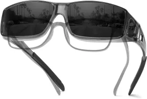 TJUTR Polarized Sunglasses Over Glasses for Men Women, UV Protection Shades Over Prescription Eyeglasses Sun Glasses