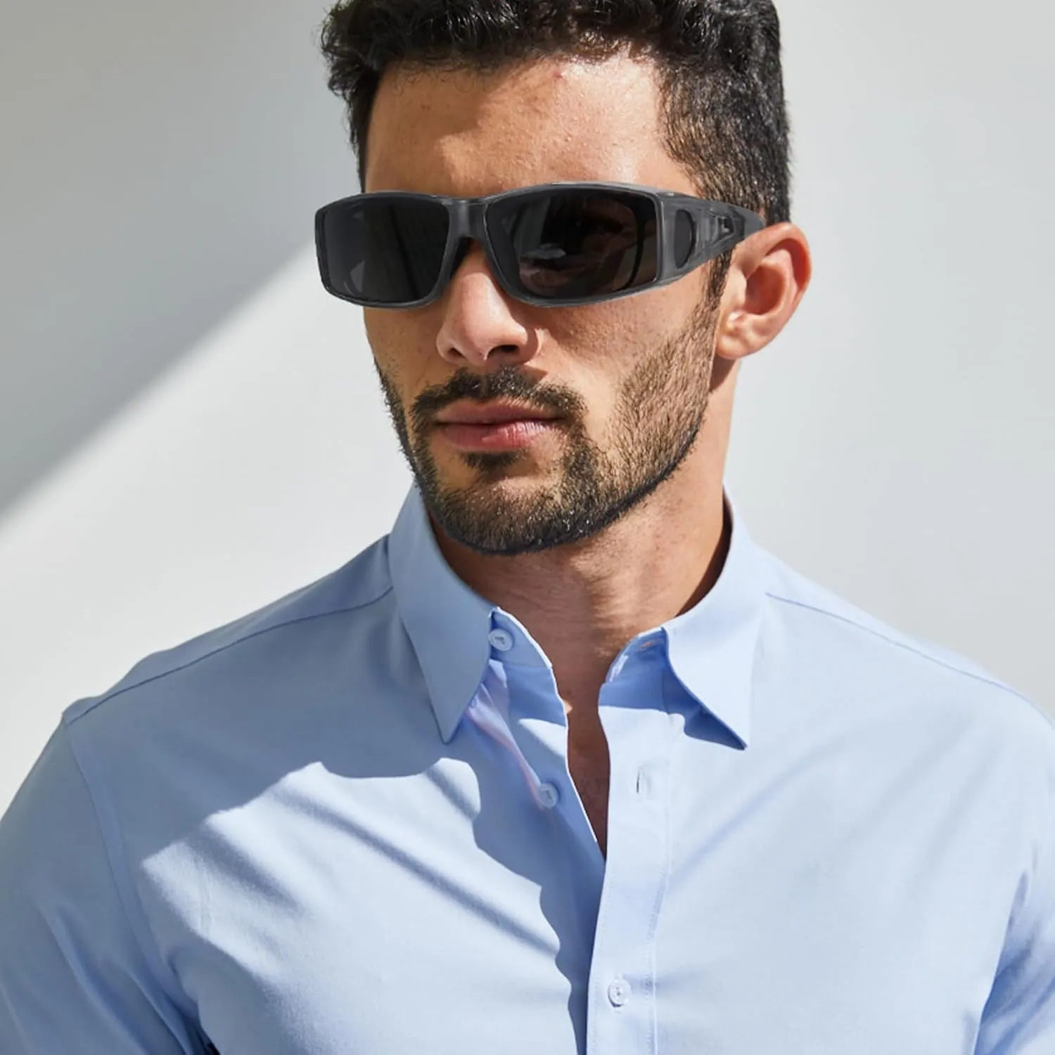 TJUTR Polarized Sunglasses Over Glasses for Men Women, UV Protection Shades Over Prescription Eyeglasses Sun Glasses
