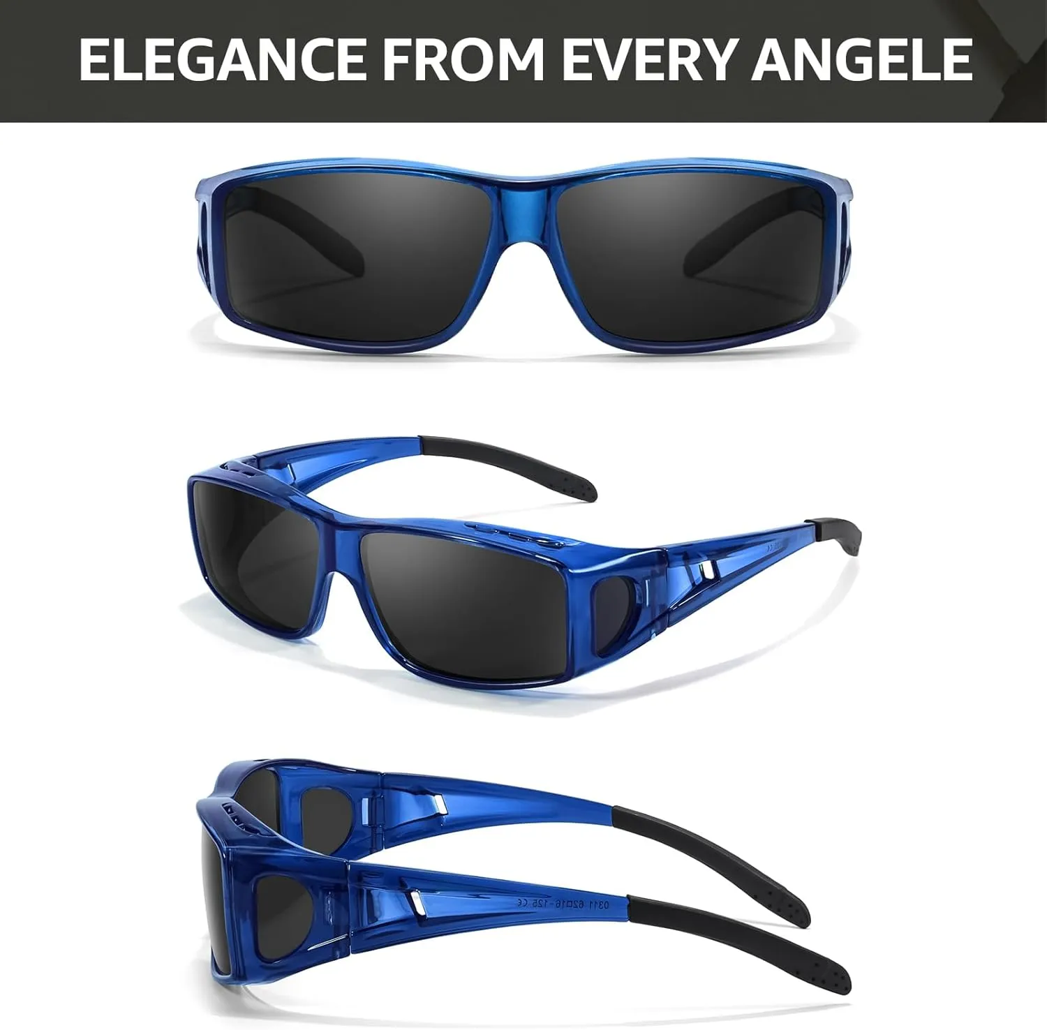 TJUTR Polarized Sunglasses Over Glasses for Men Women, UV Protection Shades Over Prescription Eyeglasses Sun Glasses