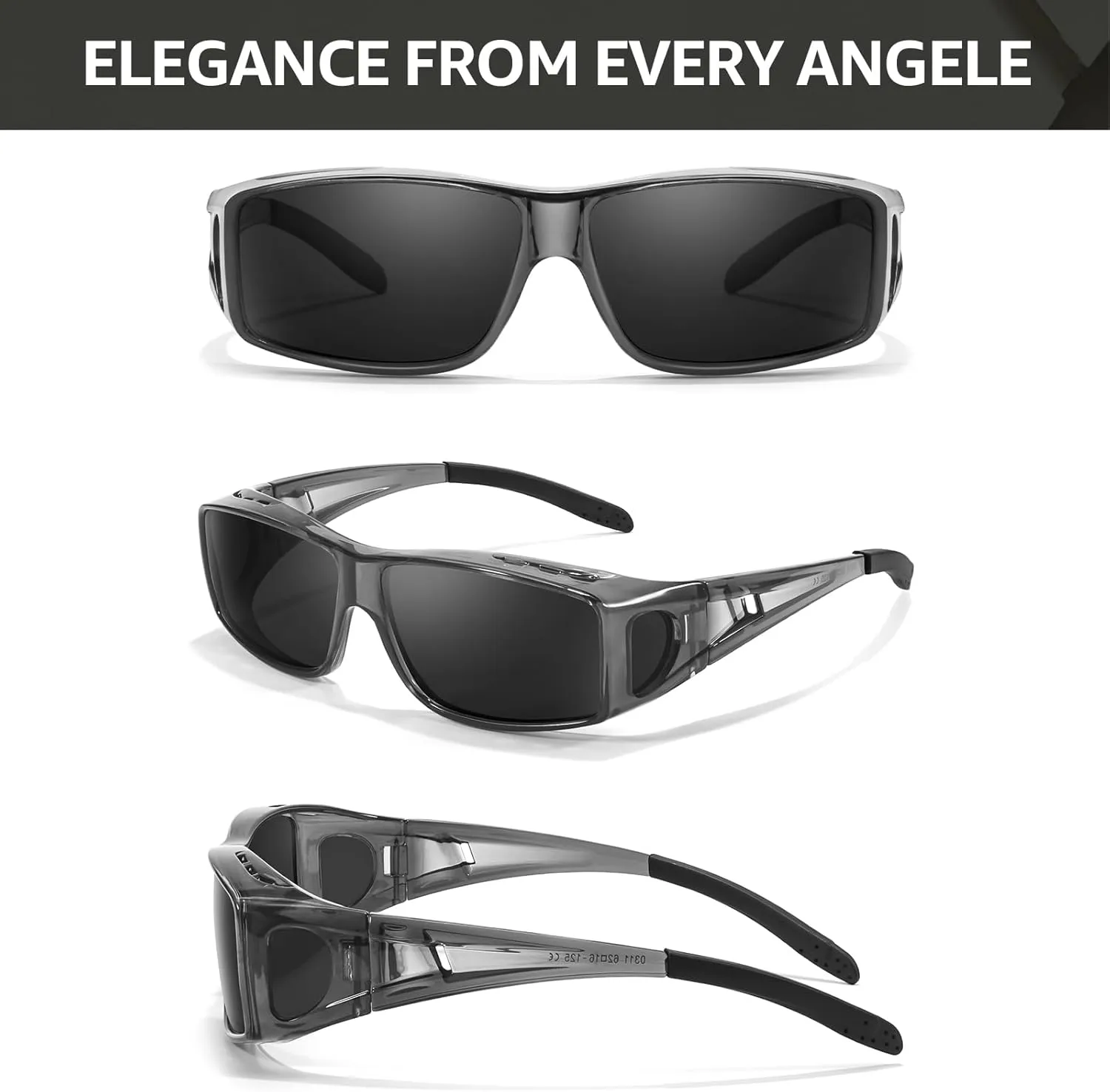 TJUTR Polarized Sunglasses Over Glasses for Men Women, UV Protection Shades Over Prescription Eyeglasses Sun Glasses