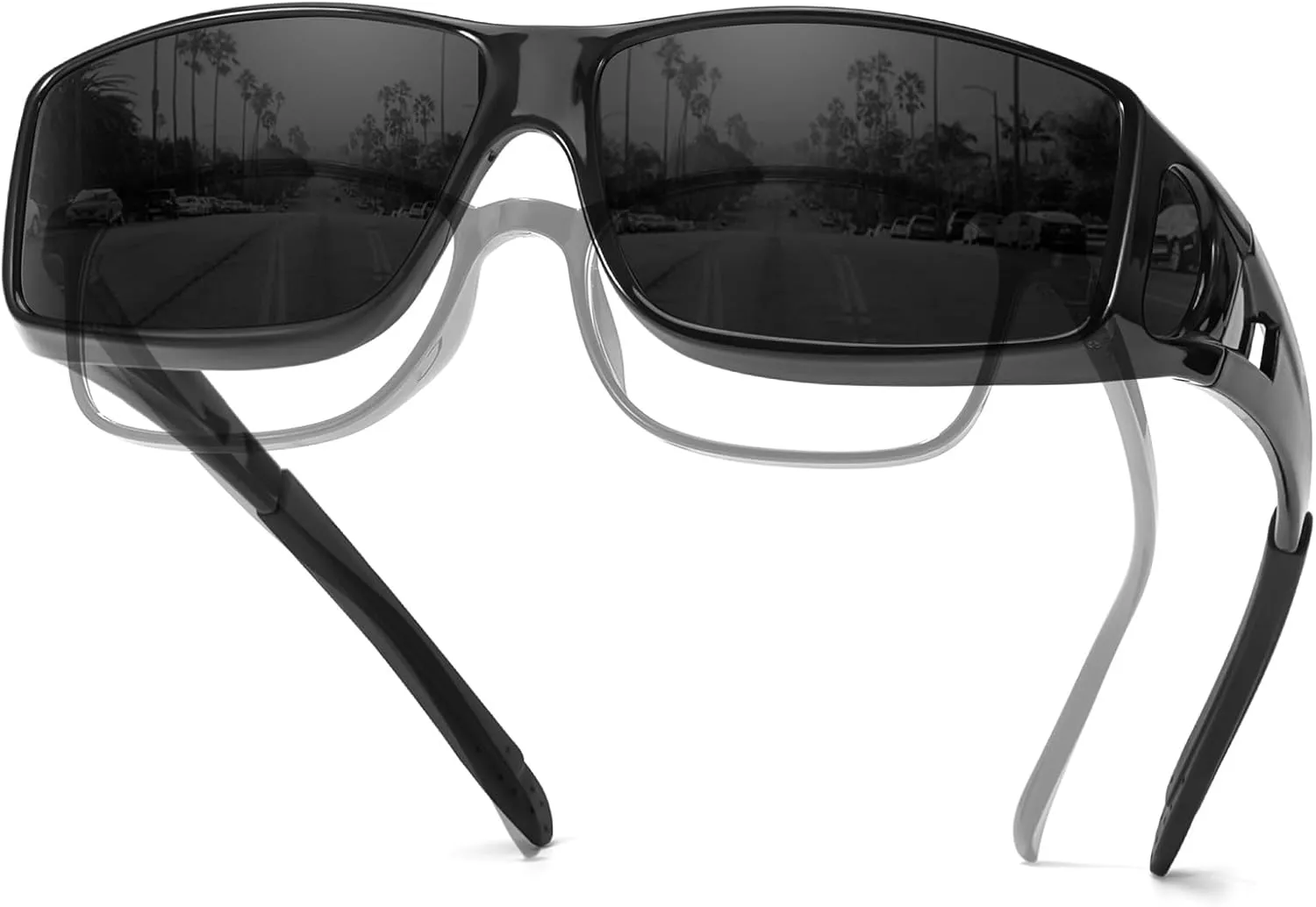 TJUTR Polarized Sunglasses Over Glasses for Men Women, UV Protection Shades Over Prescription Eyeglasses Sun Glasses