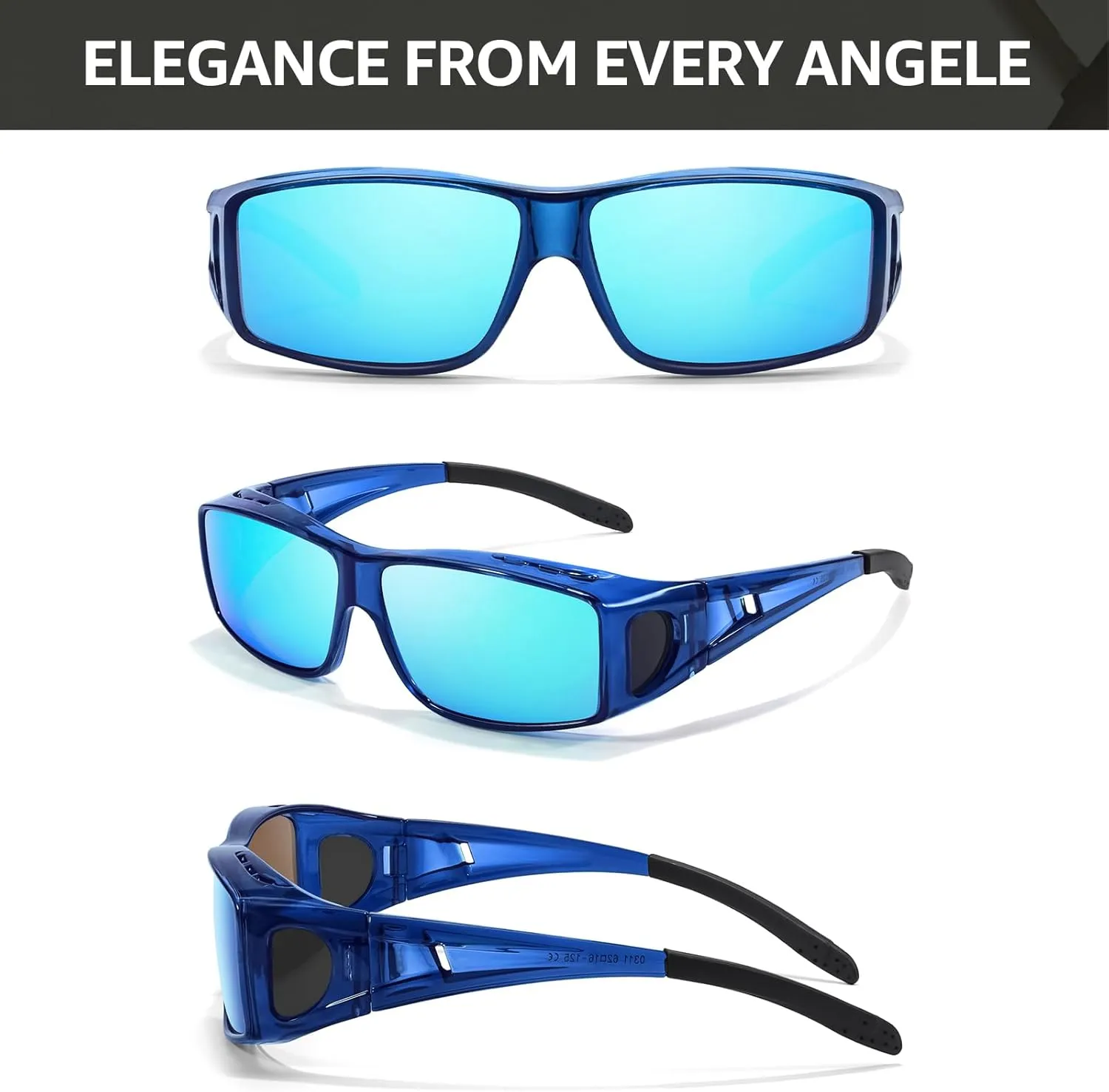 TJUTR Polarized Sunglasses Over Glasses for Men Women, UV Protection Shades Over Prescription Eyeglasses Sun Glasses