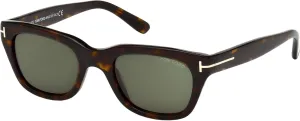 Tom Ford Rectangular Sunglasses TF237 Snowdon 52N Dark Havana 52mm FT0237