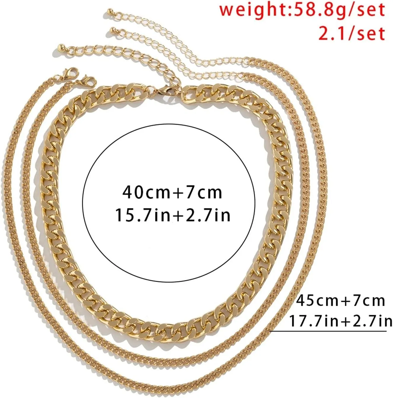 Unique Layered Necklaces for Women, 3 Layer Necklace for Women Punk Retro Horse Tooth Chain Design Thanksgiving Teen Jewelry for Girls