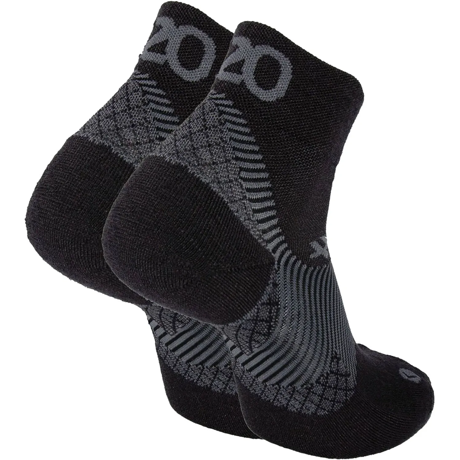 Unisex OS1st FS4 Merino Quarter Crew Socks Black