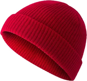 Unisex Wool Knit Beanie Hats for Men Women Knitted Winter Warm Skullies Windproof Watch Hat