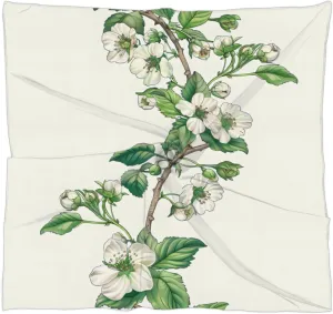 Watercolor Multicolor Poppy Silk Scarf for Women 23.6x23.6" Satin Head Scarf