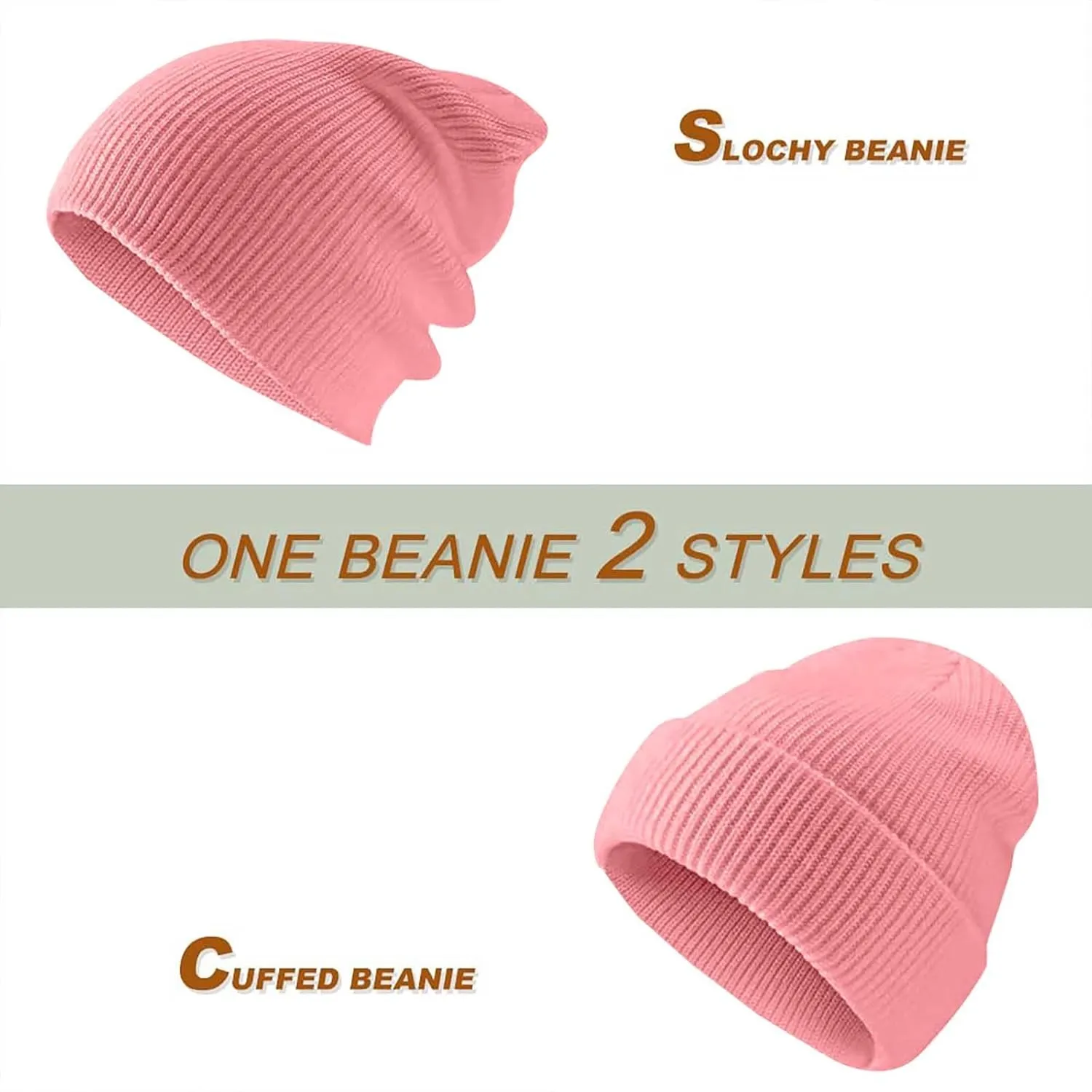 Winter Watch Skullies Cap Men Thermal Warm Beanie Hat Thick Windproof Unisex for Outdoor Sports