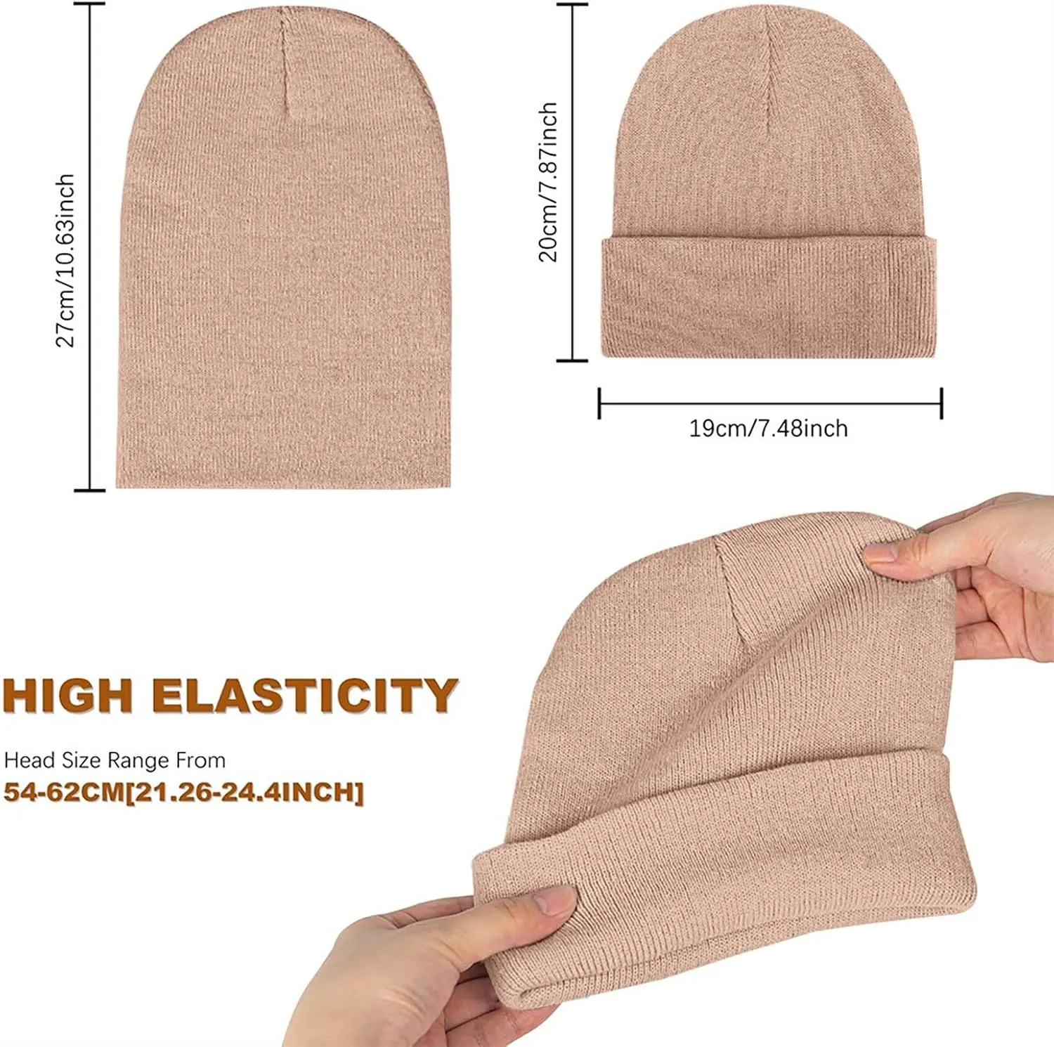 Winter Watch Skullies Cap Men Thermal Warm Beanie Hat Thick Windproof Unisex for Outdoor Sports