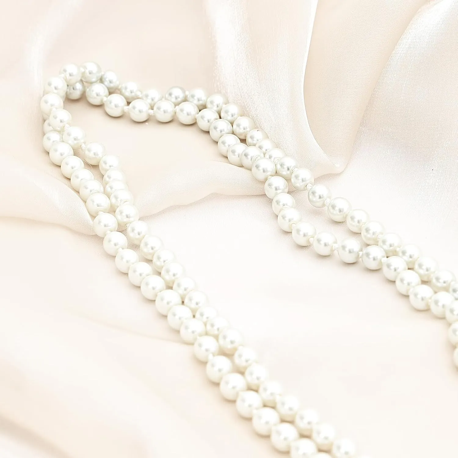 Women 1920s Flapper Set with Headband Beaded Necklaces Earrings Gloves for Vintage Wedding Costume Accessories