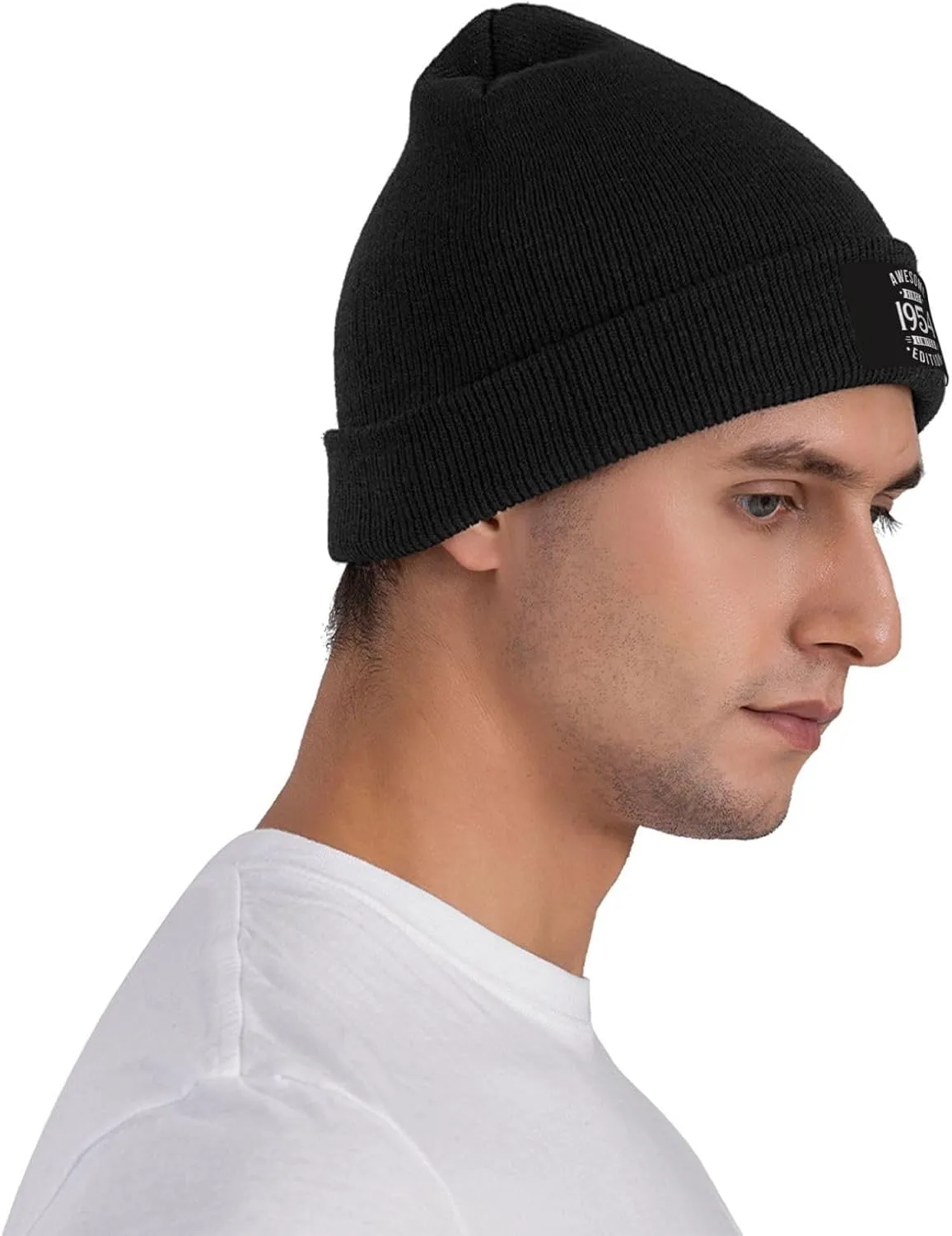 Women Winter Hat 69th Birthday Gifts Knit Winter Running Caps Mens Knit Beanie Hat for Adults Novelty Vintage 1954 Beanie