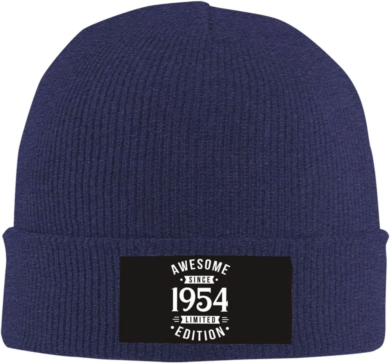 Women Winter Hat 69th Birthday Gifts Knit Winter Running Caps Mens Knit Beanie Hat for Adults Novelty Vintage 1954 Beanie