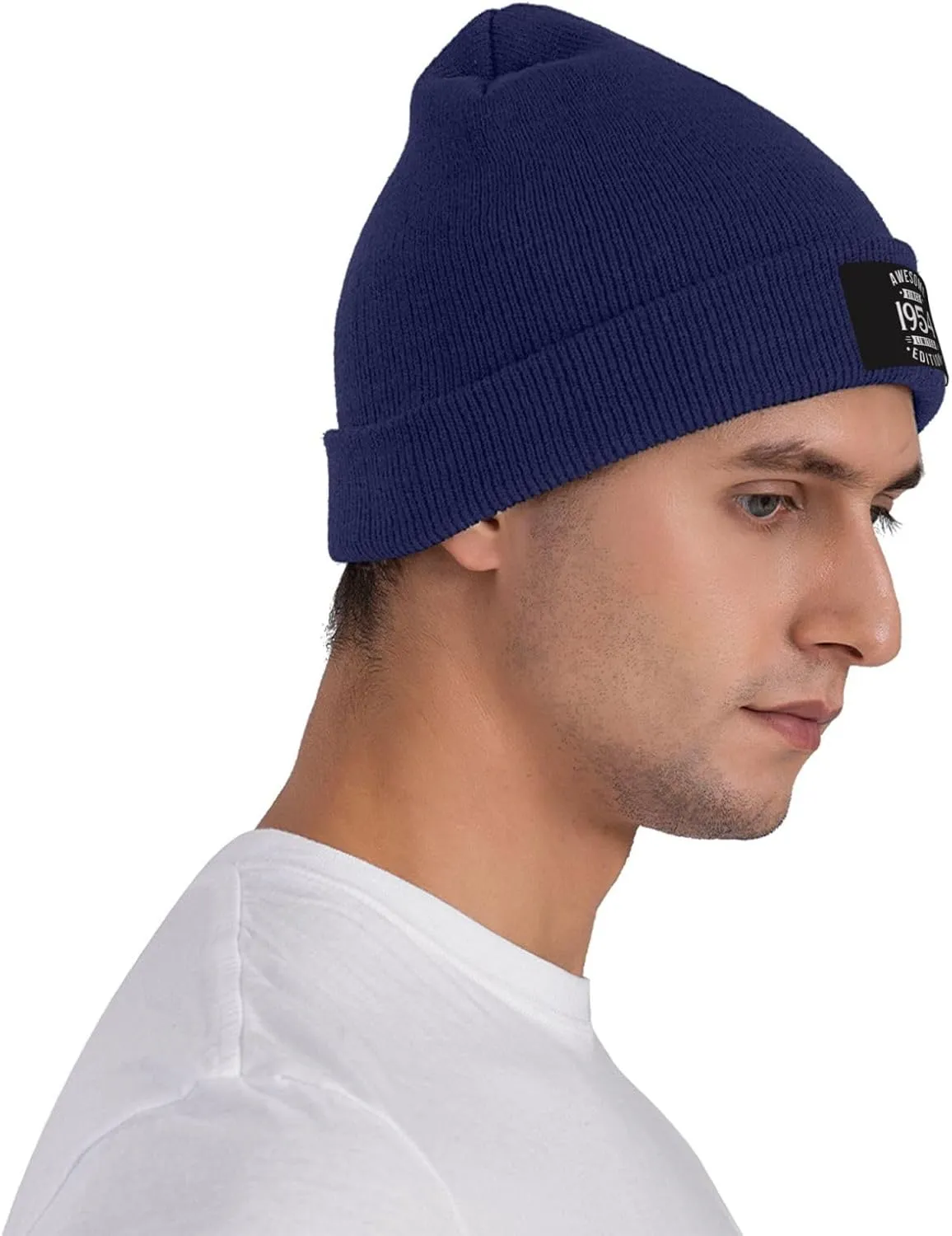 Women Winter Hat 69th Birthday Gifts Knit Winter Running Caps Mens Knit Beanie Hat for Adults Novelty Vintage 1954 Beanie