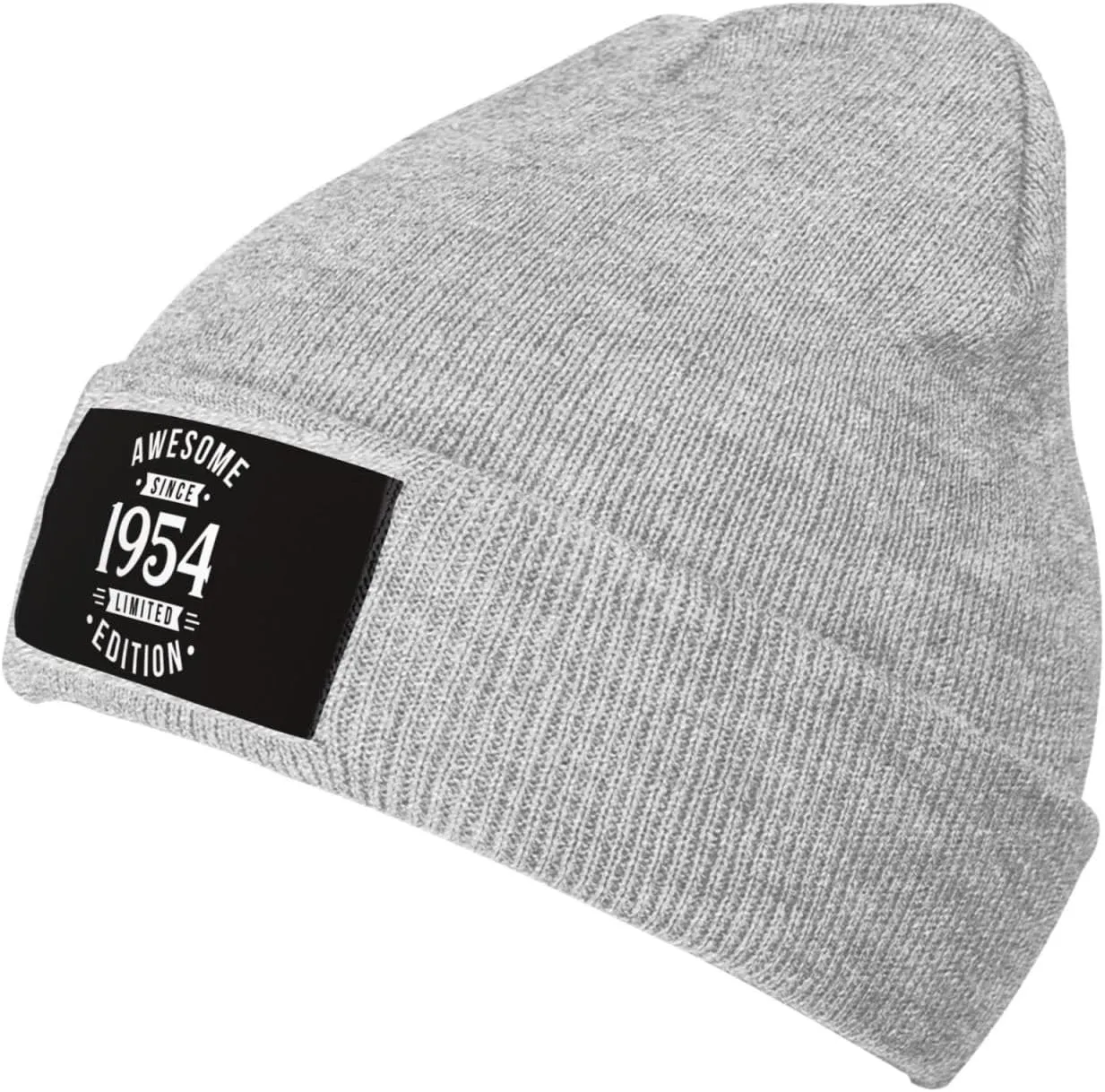 Women Winter Hat 69th Birthday Gifts Knit Winter Running Caps Mens Knit Beanie Hat for Adults Novelty Vintage 1954 Beanie