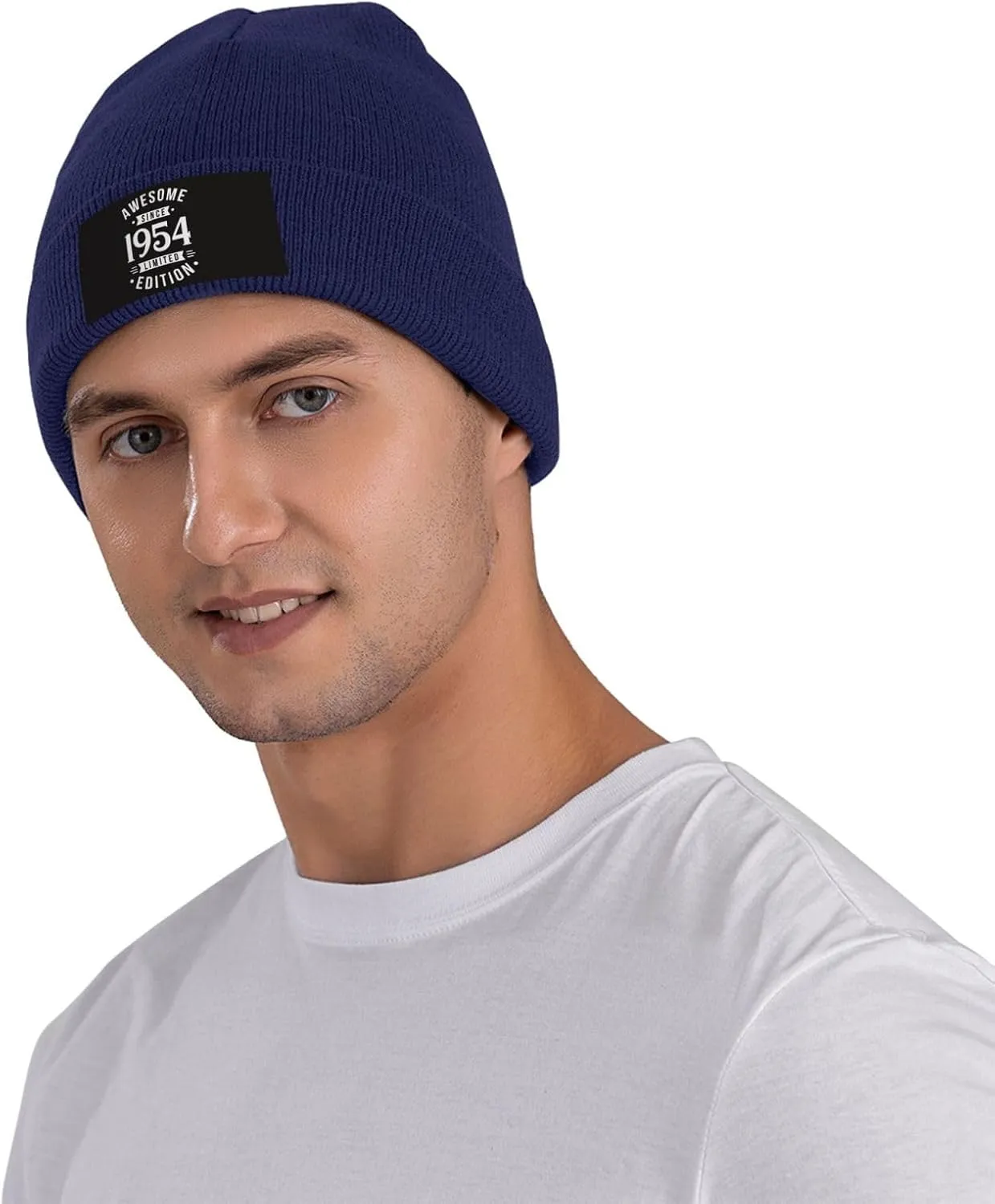 Women Winter Hat 69th Birthday Gifts Knit Winter Running Caps Mens Knit Beanie Hat for Adults Novelty Vintage 1954 Beanie