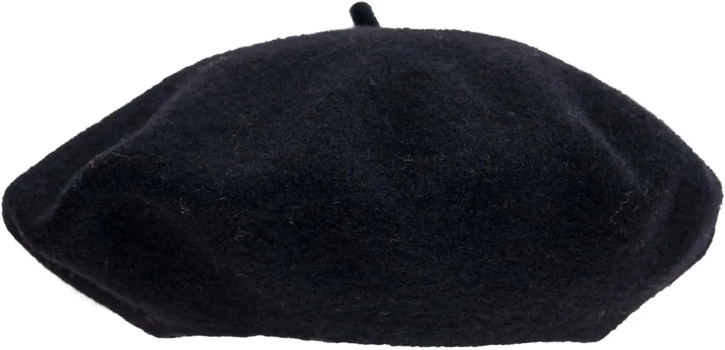 Women's Beret Hats - French Wool Blend Winter Cap, 70% Wool All-Season Soft Beret Hats for Women (Multi-Color)